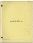 Moe Howard's Script Treatment for ''The Three Stooges Go Around the World in a Daze'', With Working Title ''The Three Stooges Go Around the World on Eighty Cents'' -- 68pp., Very Good Plus